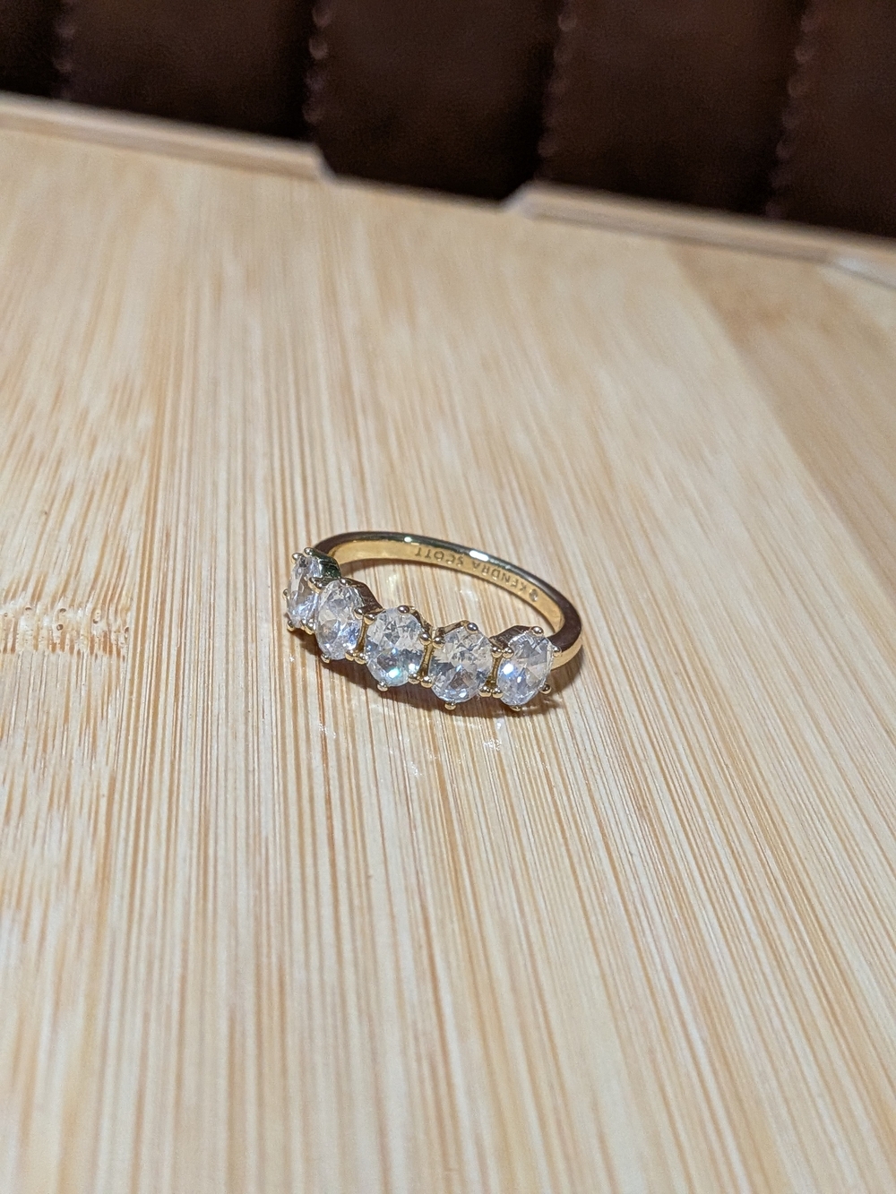 Kendra Scott: Caitlin Gold Band Ring - Size 9